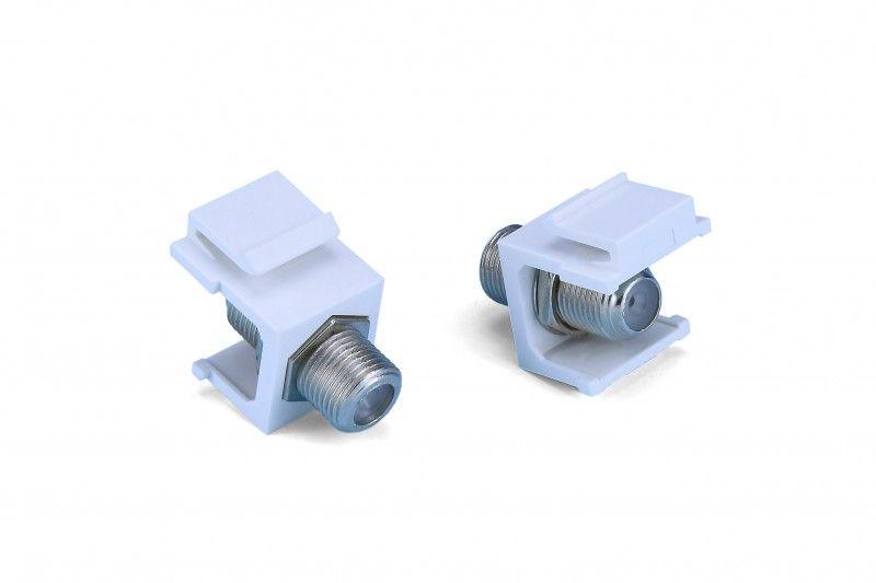 вставка kj1-fcon-n-wh формата keystone jack с прох. адапт. f-типа nickel plated rohs бел. hyperline 246969 от BTSprom.by