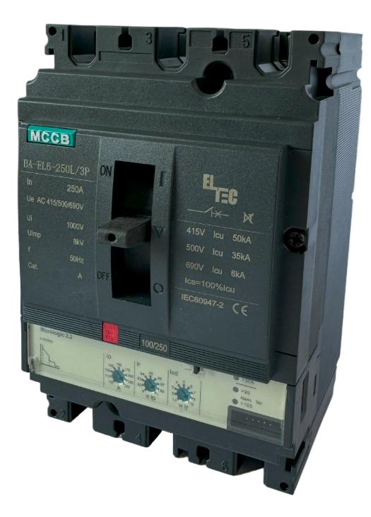  Выключатель автоматический MCCB BA-EL6-250L/3P 250А (электронный Micrologic 2.2 ICU:50KA) ELTEC 1222250 фото в каталоге от BTSprom.by