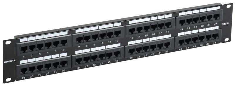 патч-панель 2u кат.5e utp 48 портов (krone) generica pp48-2uc5eu-k05-g от BTSprom.by