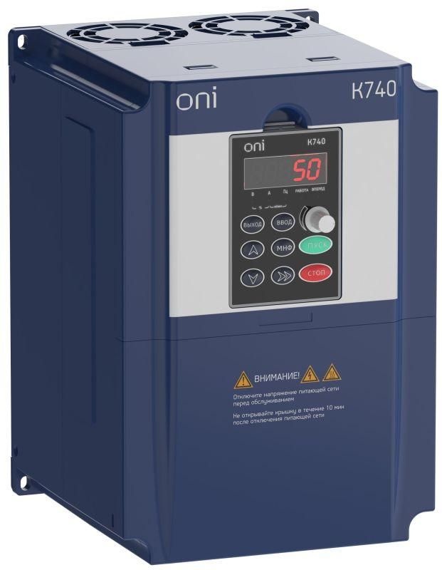 преобразователь частоты k740 380в 3ф1.5квт 3.7а тор. энкодер oni k740-33-015gtm от BTSprom.by