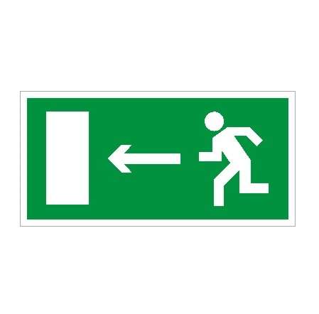 пиктограмма "выход налево" пэу 001 250х115 sirah ст 2502001850 от BTSprom.by