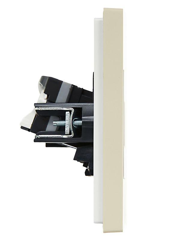  Розетка компьютерная 2-м RJ45 кат.5E FORTE&PIANO FP433 ваниль IEK FP-K20-1-K10 фото в каталоге от BTSprom.by