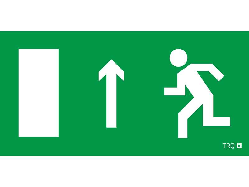 пиктограмма "выход прямо левосторонний" пэу 093 250х115 sirah ст 2502001950 от BTSprom.by