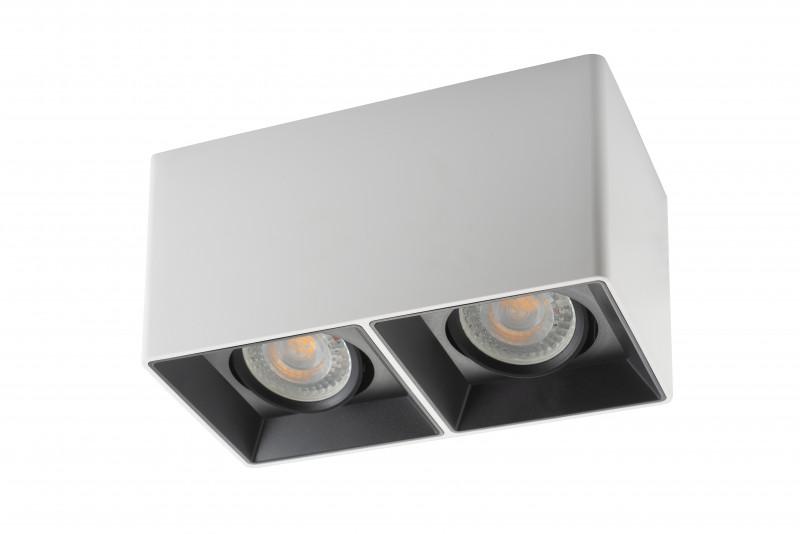  Светильник 10Вт GU5.3 IP20 LED накладной пластик бел./черн. DENKIRS 628025 фото в каталоге от BTSprom.by