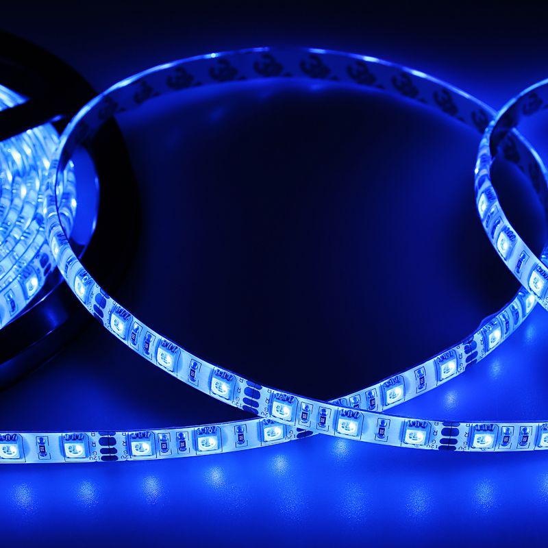 лента светодиодная smd 5050 14.4вт/м 60led/м 12в ip65 син. (уп.5м) lamper 141-493 от BTSprom.by