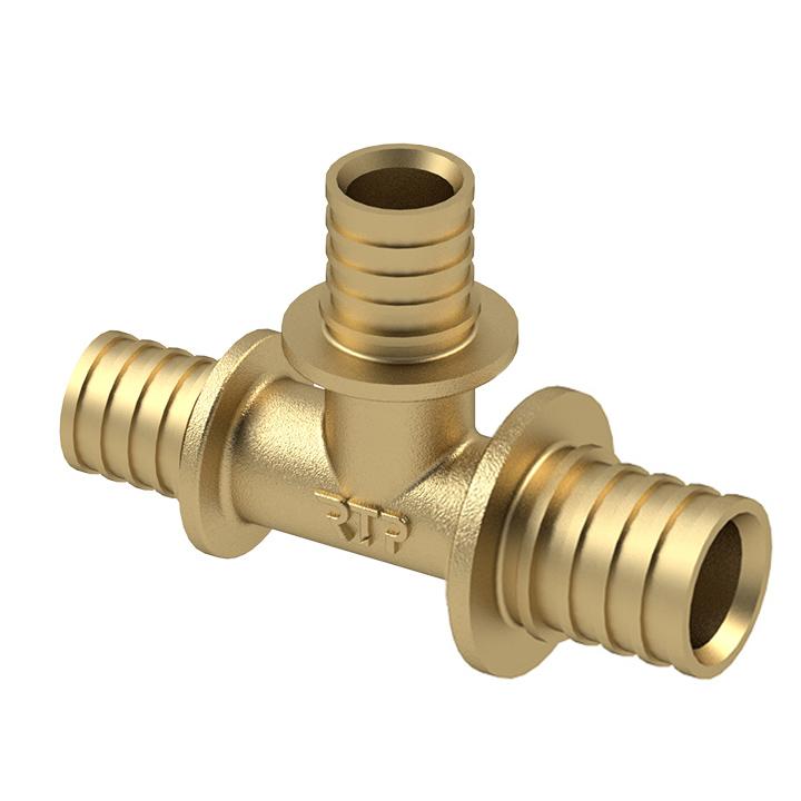 тройник переходной аксиальный латунь 25х32х25 желт. rtp 29370 от BTSprom.by