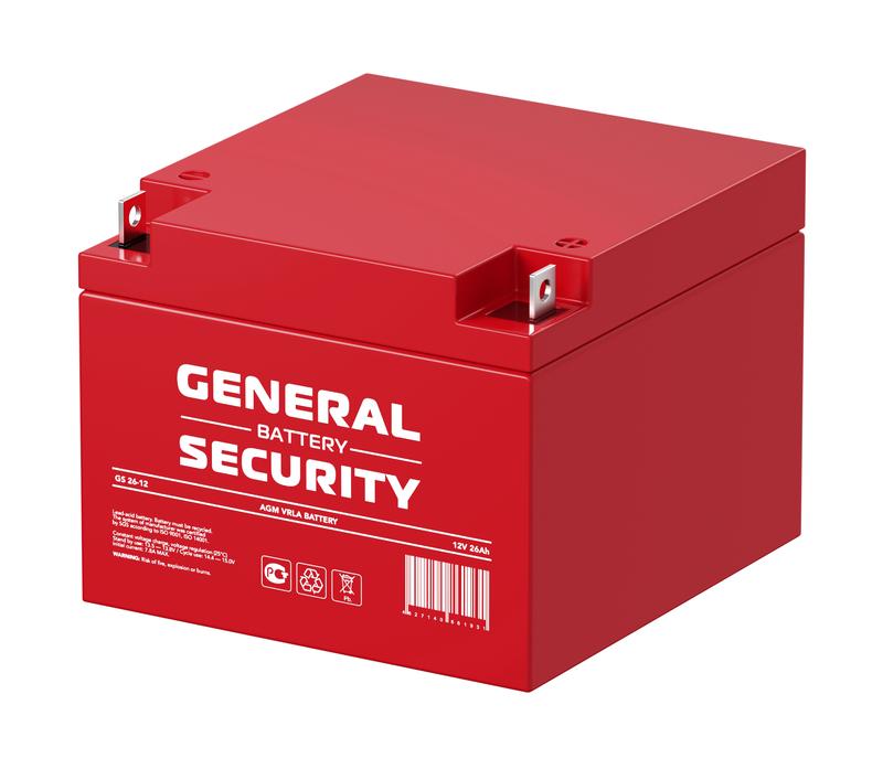 аккумулятор 12в 26а.ч general security gs26-12 от BTSprom.by