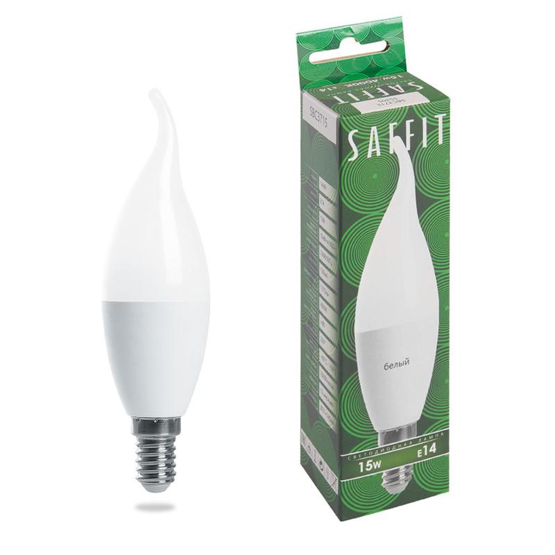 лампа светодиодная 15вт 230в e14 4000к на ветру c37t sbc3715 saffit 55205 от BTSprom.by