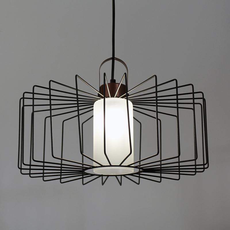  Светильник "Манго" 211 (плафон 9001) НСБ 01-60-171 Е27 [ИМ] подвесной черн.муар медь Элетех 1005405087 фото в каталоге от BTSprom.by