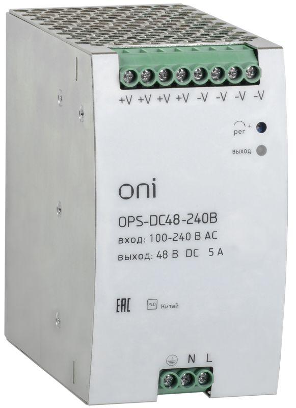блок питания ops 220в ac/48в dc 240вт oni ops-dc48-240b от BTSprom.by