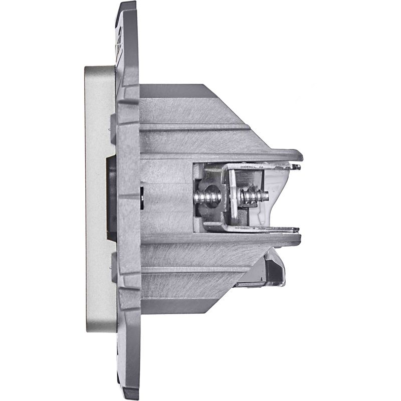  Розетка компьютерная 2-м Inspiria RJ45 кат.5E UTP сл. алюм. IEK 673837 фото в каталоге от BTSprom.by