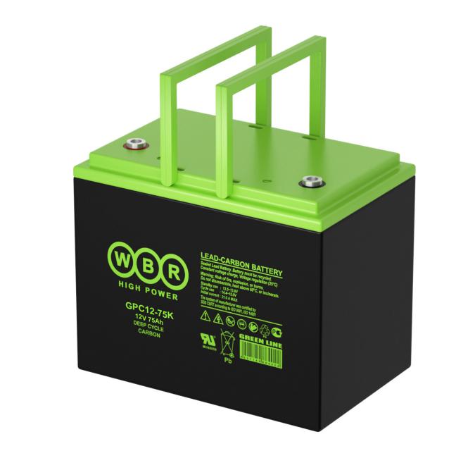  Аккумулятор тяговый 12В 75А.ч WBR GPC12-75K WBR фото в каталоге от BTSprom.by