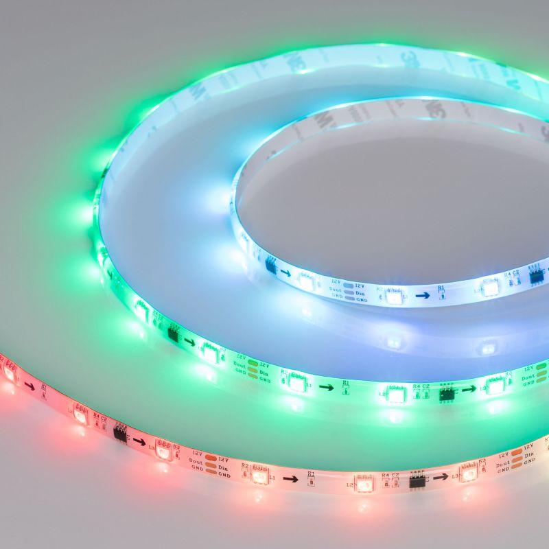 лента светодиодная spi-se-b30-10mm 12v rgb-px3 7.2вт/м ip65 5060 герметичная бегущий огонь (уп.5м) arlight 026369(2) от BTSprom.by
