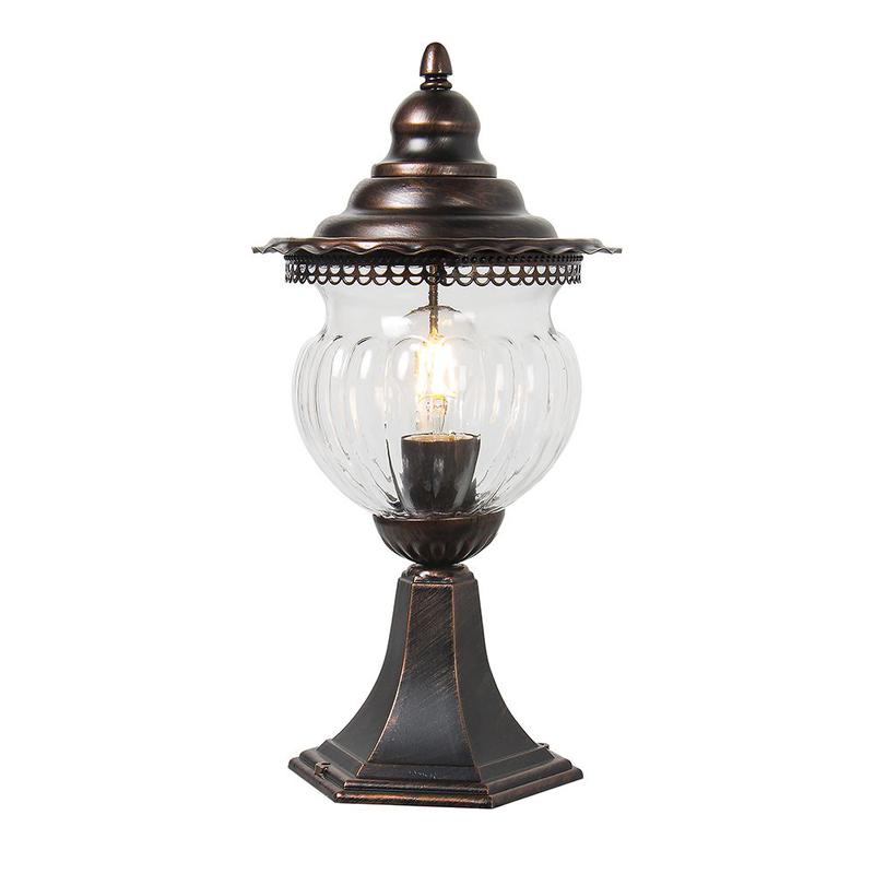 светильник садово-парковый 60вт 230в e27 195х195х395мм коричн. (на постамент) pl594 feron 11622 от BTSprom.by