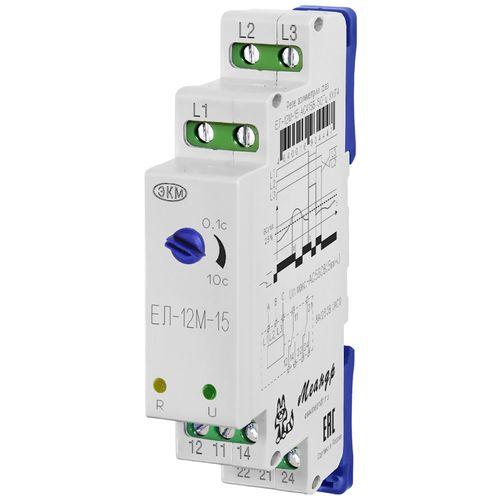 реле контроля трехфазного напряжения ел-12м-15 ac230в ухл2 (спец.) с задержкой срабатывания 0.1-10с ток контактов исполнительного реле 8а 2п меандр a8302-16934393 от BTSprom.by