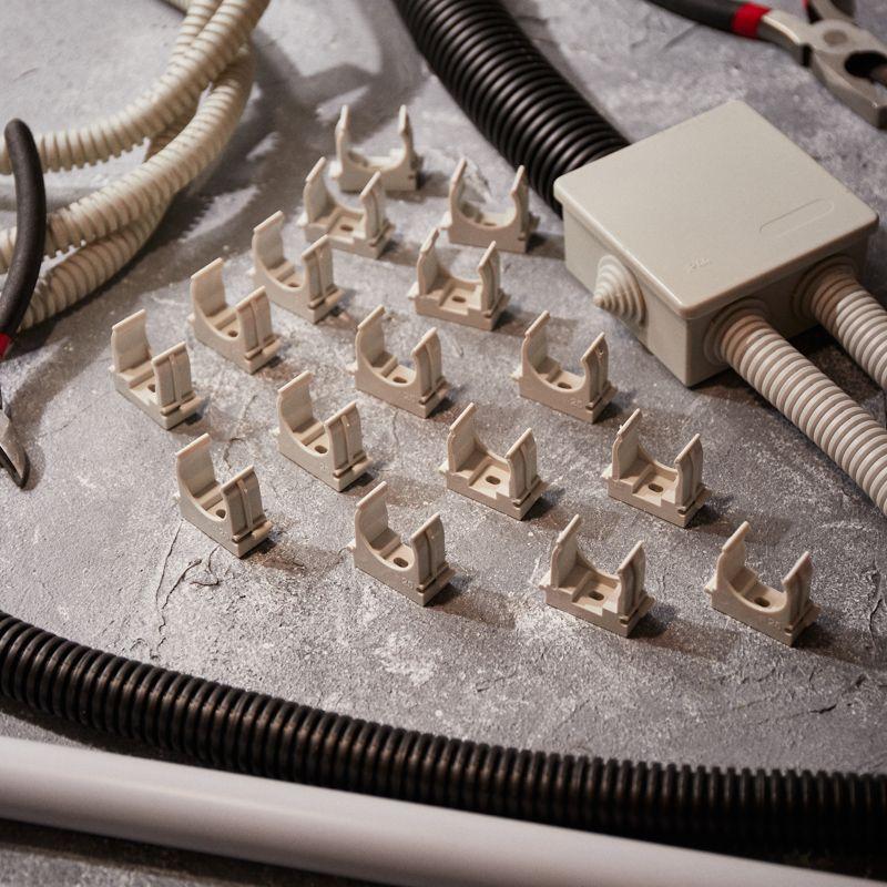  Держатель для труб (клипса) d25мм для монтажн. пистолета сер. Rexant 28-0425-1 фото в каталоге от BTSprom.by