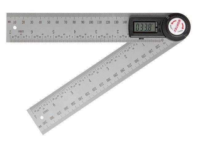 угломер-линейка электронный wortex dar 2000 в кор. +-0,2°, 200 мм 0323273 от BTSprom.by