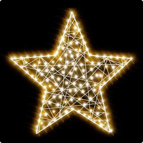 декоративная 2d фигура звезда-1 150 см (цвет на выбор) от BTSprom.by