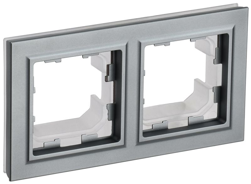рамка 2-м ip44 brite ру-2-брс-44 сталь iek br-m22-44-k46 от BTSprom.by