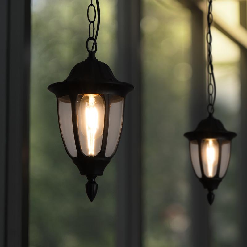  Светильник Frak 1х13Вт E27 IP44 подвесной Voltega VGL7305PL-01B фото в каталоге от BTSprom.by