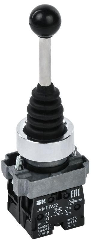 джойстик la167-pa22 на 2 полож. 2но без фиксации черн. karat iek bbj20-pa22-4-22-2-k02 от BTSprom.by