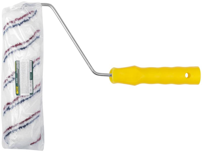  Валик микроволокно с красной и синей полосками диам. 40/63мм ворс 12мм 230мм бел. FIT 01844 фото в каталоге от BTSprom.by