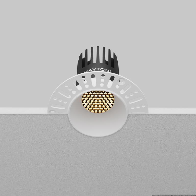  Светильник Dip 10Вт 2700К 50град. встраив. Maytoni DL119-10W-2.7K-TRS-W фото в каталоге от BTSprom.by