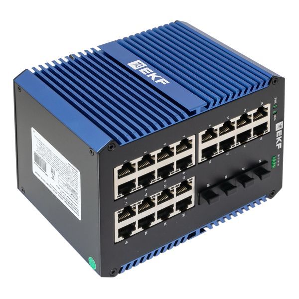  Коммутатор неуправляемый промышленный U-4GX/SFP-24GTP 4 порта 1000Base-X SFP 24 порта 10/100/1000Base-T(X) RJ45 c PoE монтаж на DIN-рейку TSX EKF TSX-U-4GX/SFP-24GTP фото в каталоге от BTSprom.by