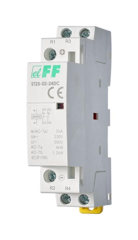 контактор модульный st25-02-24 dc 2нз 4вт 1мод. монтаж на din-рейку f&f ea13.001.020 от BTSprom.by