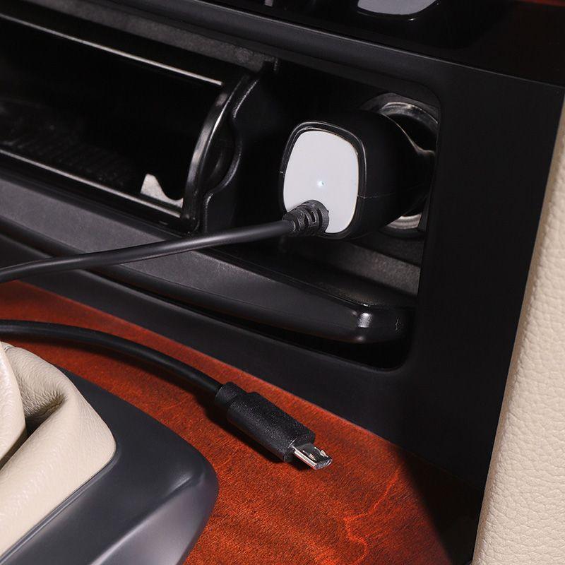  Автозарядка в прикуриватель microUSB (АЗУ) (5В 1000мА) шнур спираль 1.2м черн. Rexant 16-0250 фото в каталоге от BTSprom.by