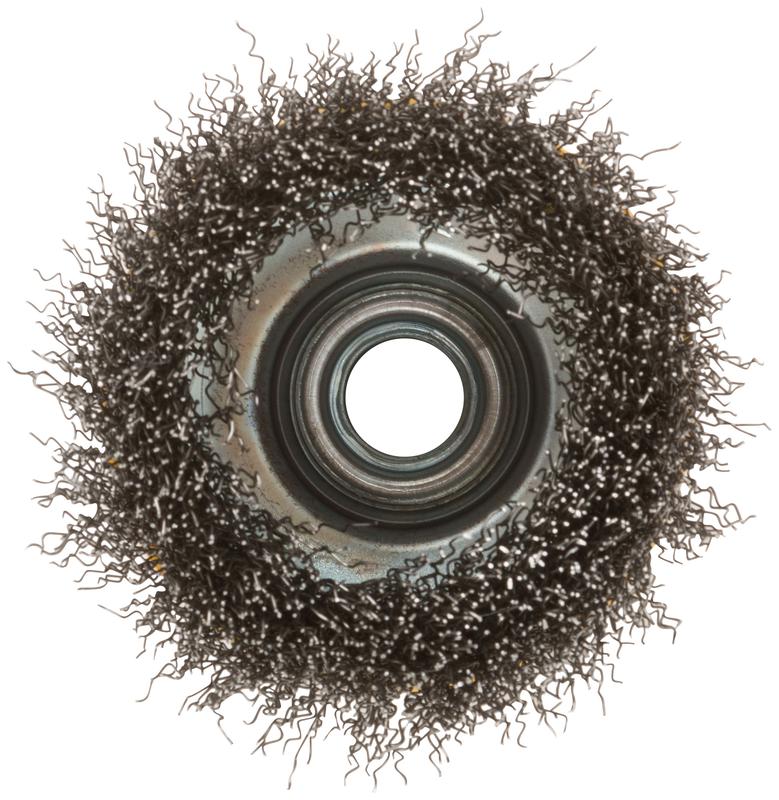  Корщетка-чашка гайка М14 волнистая проволока нержавеющая сталь 75мм FIT 38842 фото в каталоге от BTSprom.by