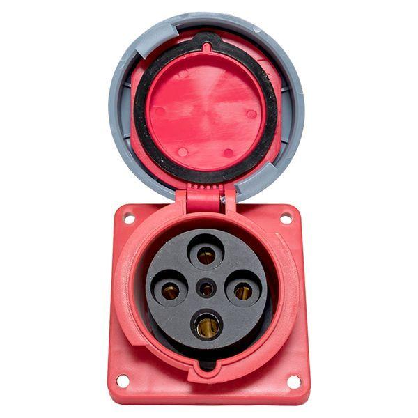  Розетка стационарная внутренняя угловая 4442 3Р+РЕ 125А 380В IP67 PROxima EKF ps-4442-125-380 фото в каталоге от BTSprom.by