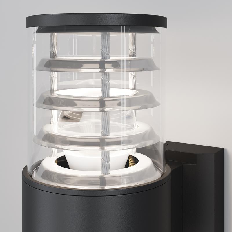  Светильник Bronx 1х60Вт E27 IP54 бра настен. Maytoni O576WL-01B фото в каталоге от BTSprom.by