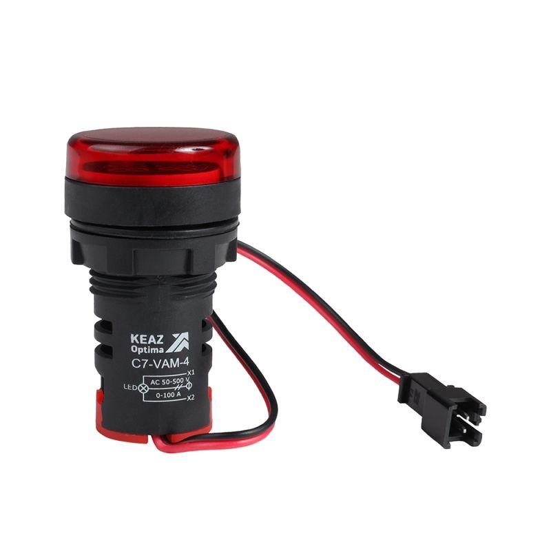 индикатор тока и напряжения optisignal compact d22 с7-vam-4 красн. 50-500в ac/0-100а ad22vam кэаз 375699 от BTSprom.by