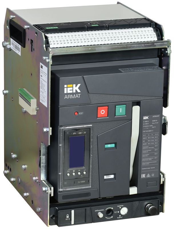 выключатель автоматический воздушный 3п a 1600а 66ка выдвижной ty с акс. armat iek ar-acb-3va-066-1600a-tycf от BTSprom.by