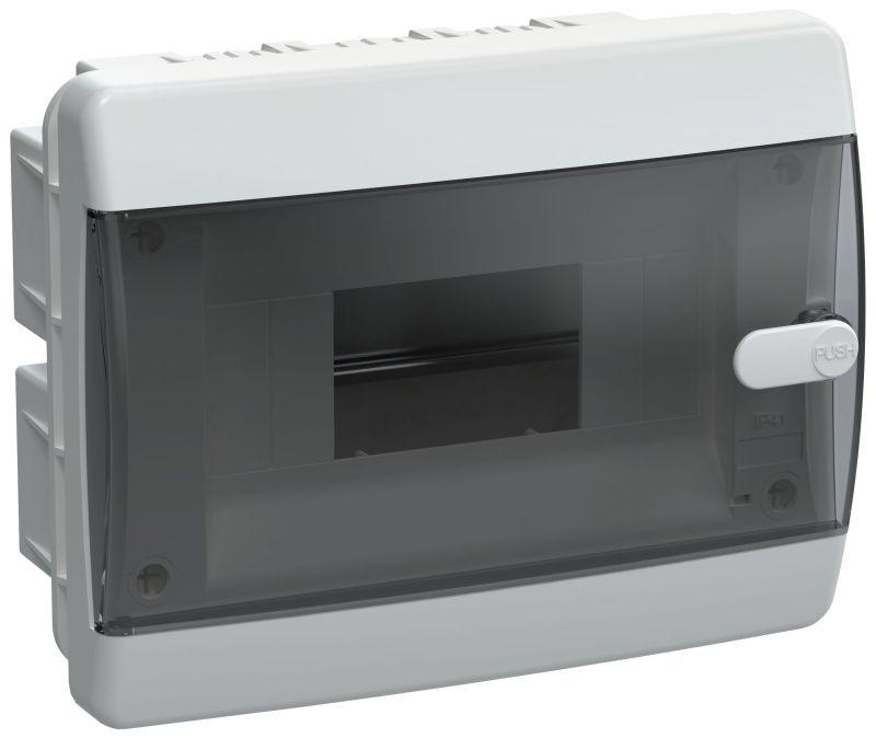 корпус щрв-п-8 union compact ip41 черн. прозр. дверь пластик. iek uic-kp12-v-08-41-k01 от BTSprom.by