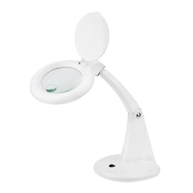 лупа настольная малая 3х+доп. 12х с подсветкой 60 led бел. rexant 31-0243 от BTSprom.by
