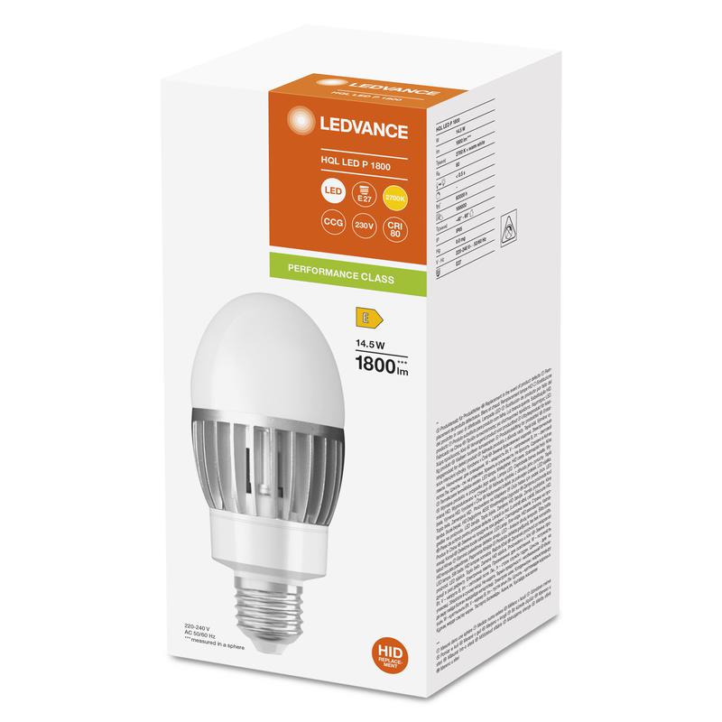 лампа светодиодная hql led 14.5вт (замена 50вт) 2700к тепл. бел. e27 1800лм special матов. стекло 220-240в ledvance 4099854040603 от BTSprom.by
