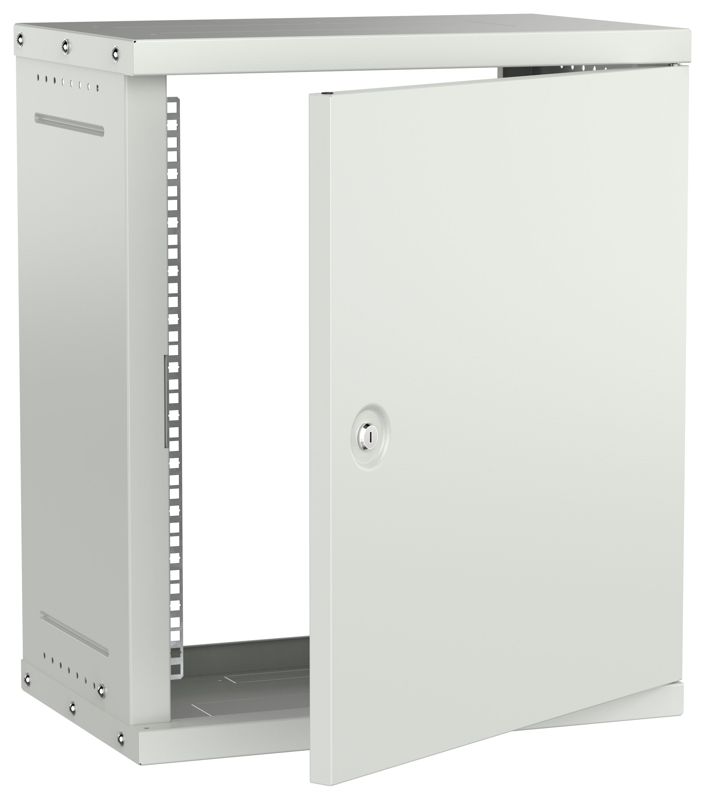 шкаф настенный 12u 550х350мм дверь метал. сер. generica lwe3-12u53-mf-g от BTSprom.by