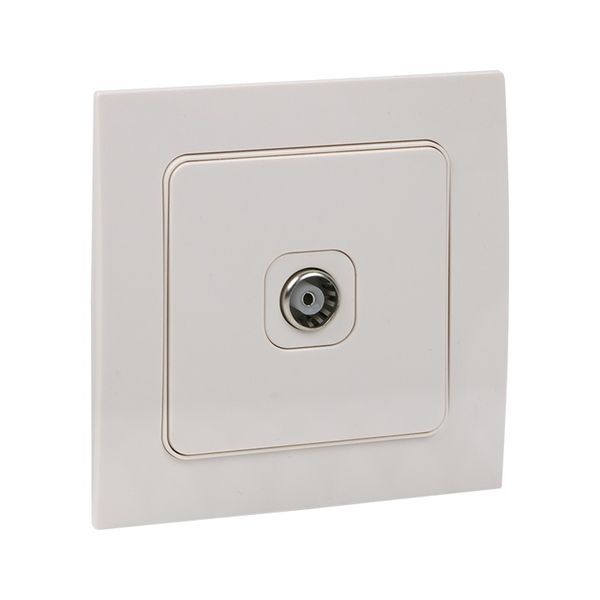  Розетка телевизионная проходная TV 1-м Стокгольм 75Ом 5-862МГц механизм бел. PROxima EKF EYA00-127-10 фото в каталоге от BTSprom.by