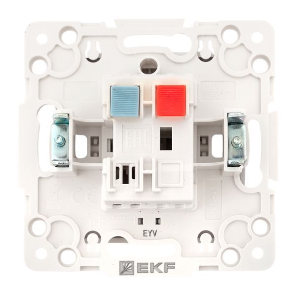  Кнопка нажимная СП Стокгольм 10А механизм бел. EKF EYV10-221-10 фото в каталоге от BTSprom.by