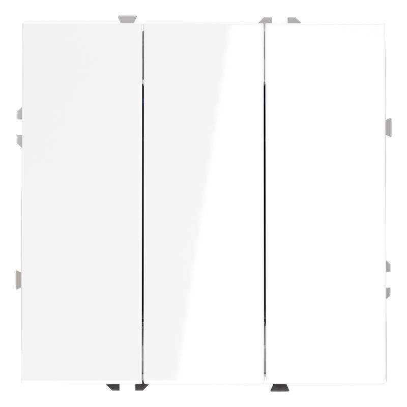 выключатель 3-кл. сп s70 10а механизм бел. глянцевый voltum vls030101 от BTSprom.by