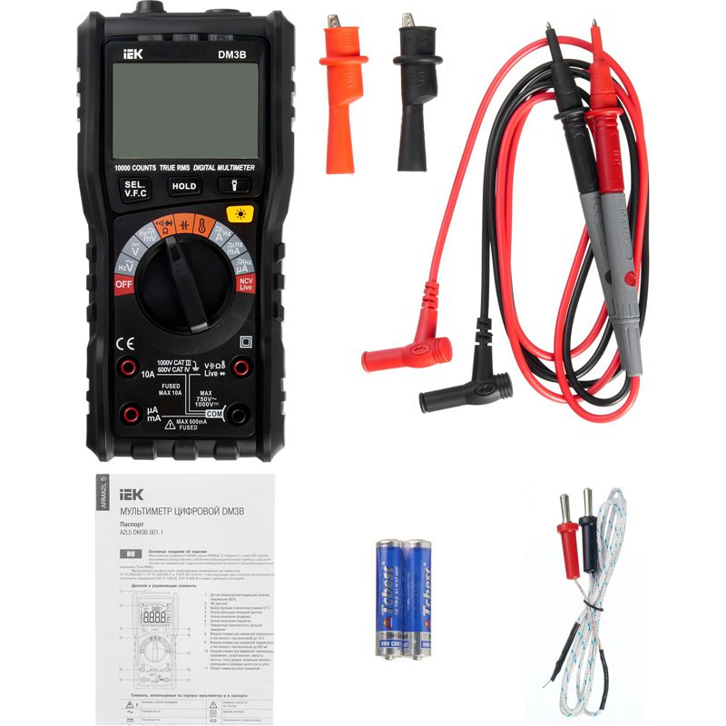  Мультиметр цифровой DM3B ARMA2L 5 IEK A2L5-DM12-03 фото в каталоге от BTSprom.by