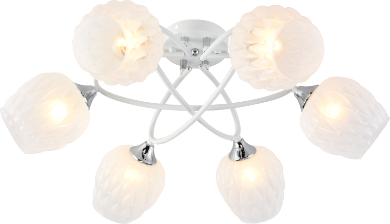 люстра hettie 3136-306 6хe27 60вт модерн rivoli б0055382 от BTSprom.by