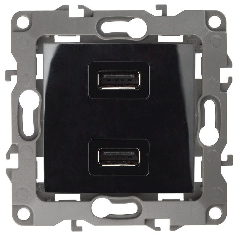 устройство зарядное usb 12-4110-06 5в-2100ма черн. эра б0027496 от BTSprom.by