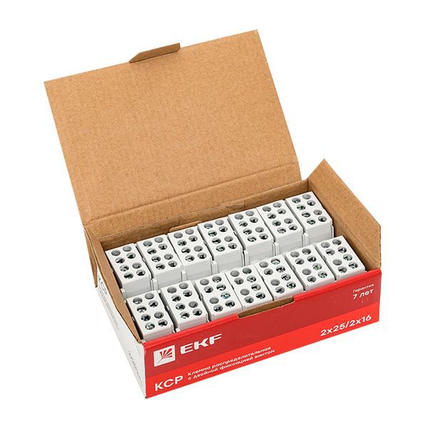  Клемма распределительная КСР с двойн. винтом 2х25/2х16 сер. PROxima EKF ksr-2.25-2.16-grey фото в каталоге от BTSprom.by