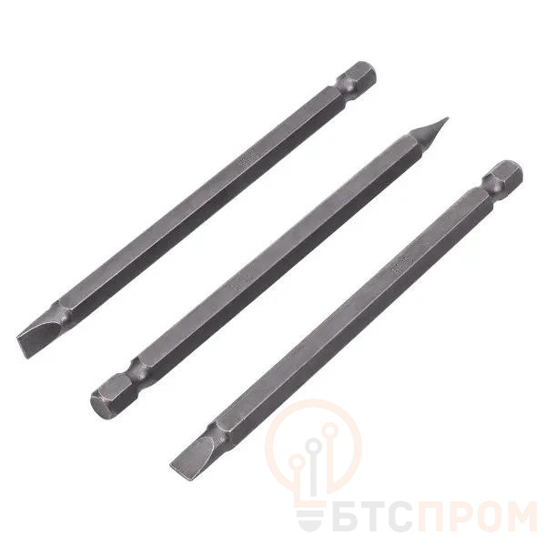 Бита плоская "Slotted" SL 5.5х0.8 110мм (уп.3шт) ИНТЕРСКОЛ 2042411000550 фото в каталоге от BTSprom.by  Бита плоская "Slotted" SL 5.5х0.8 110мм (уп.3шт) ИНТЕРСКОЛ 2042411000550 фото в каталоге от BTSprom.by