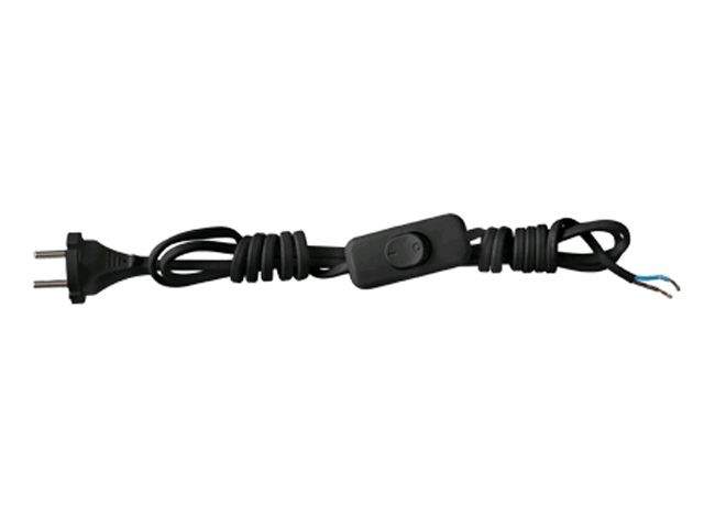 выключатель на шнуре 0,75мм, 1,7м черный, bylectrica от BTSprom.by