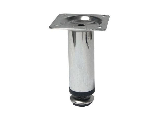 опора мебельная круглая d30х100 мм, хром starfix smf-3095 от BTSprom.by