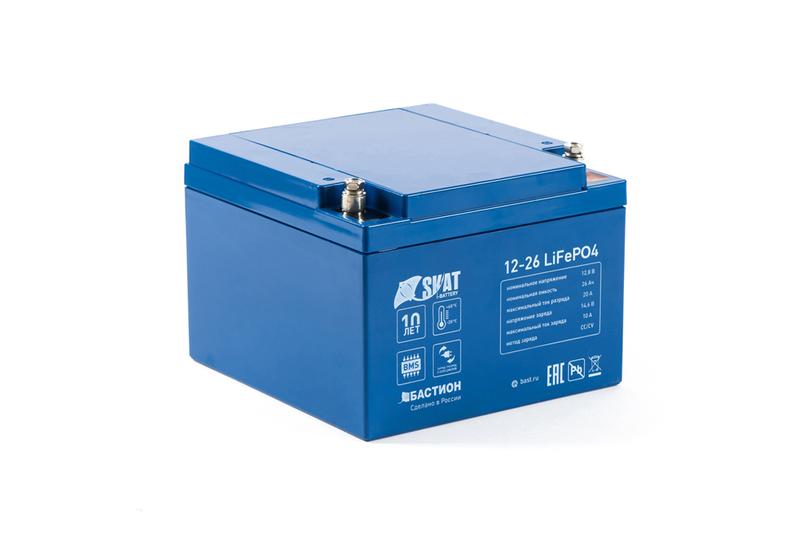 аккумулятор 12в 26 а.ч li-ion skat i-battery 12-26 lifepo4 бастион 648 от BTSprom.by